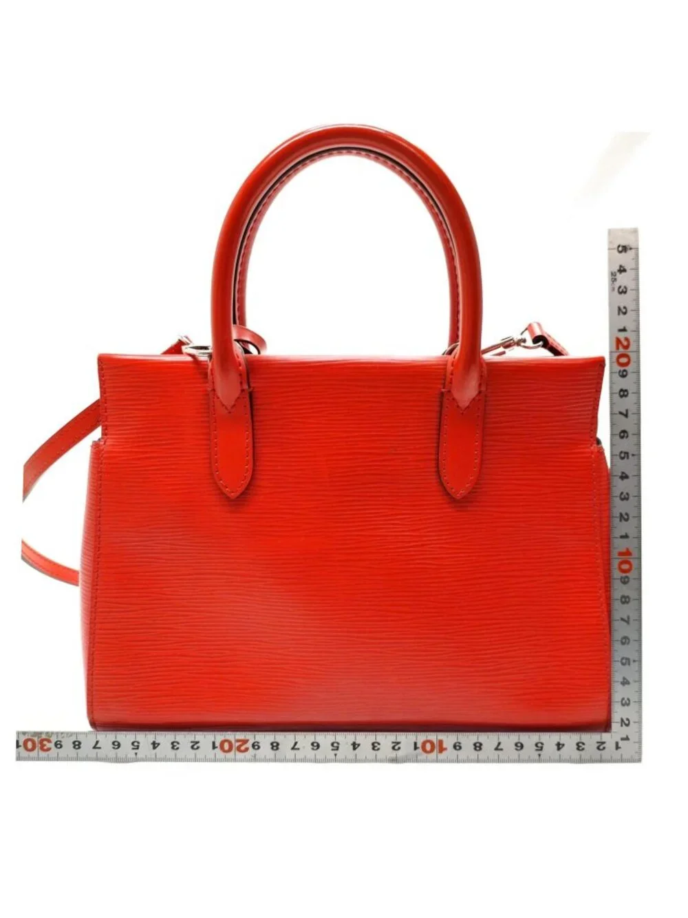 Authentic Louis Vuitton Marly BB Red Epi Leather Shoulder Bag